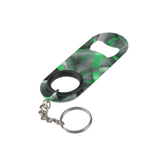 Eighties Chic Succulant Green and Grey Abstract Pa