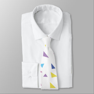 Eighties Colourful Retro Triangle Pattern Tie