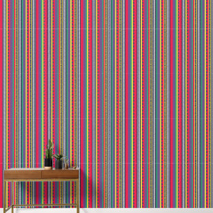 Eighties Colourful Stripes Pattern Eighties  Wallpaper