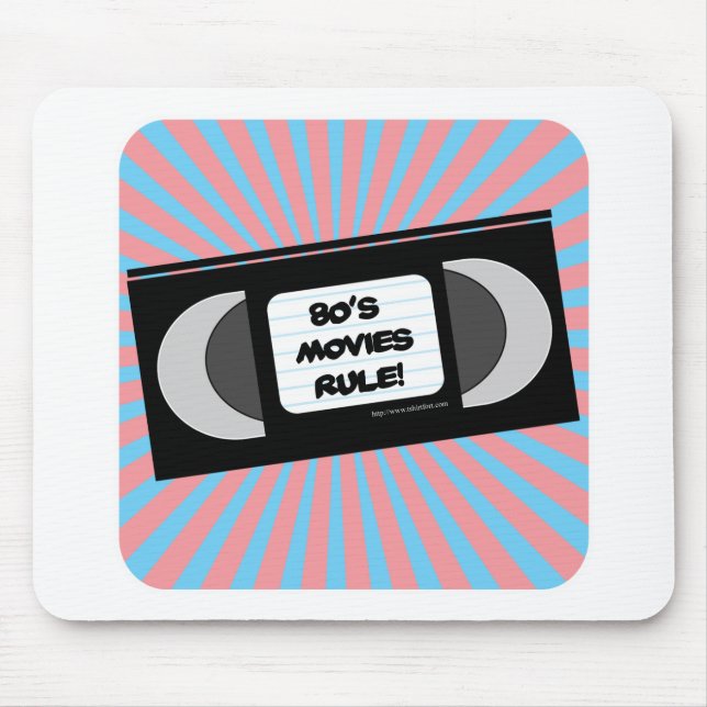 Eighties Movies Rule Mouse Mat (Front)