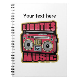 Eighties Music Stereo Notebook