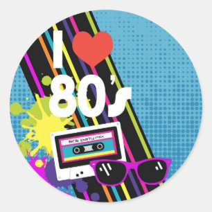 Eighties Thank You Label