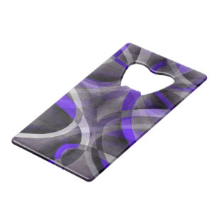 Eighties Vibes Violet Blue and Grey Funky Pattern