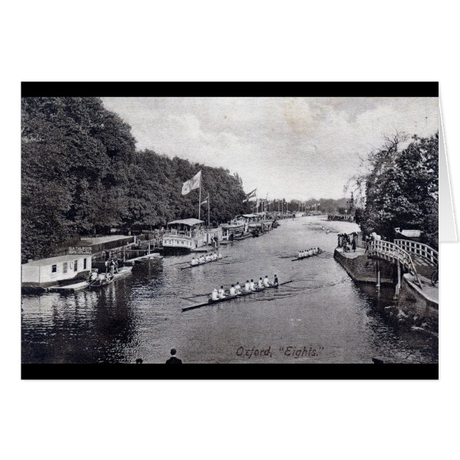 Eights Crew Rowing, Oxford England Vintage (Front Horizontal)