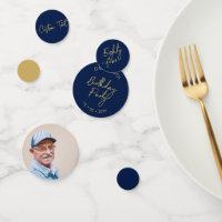 Eighty Five | Gold & Navy Blue 85th Birthday Party