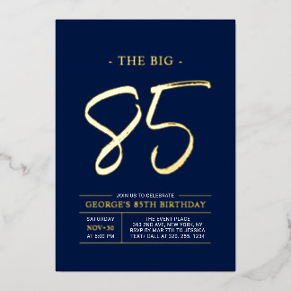 Eighty | Modern Gold 85th Birthday Party