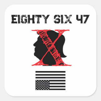 Eighty Six 47 4"x4" Stickers - Sheet of 6