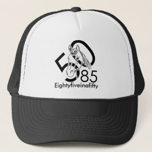 Eightyfiveinafifty Hat black & white