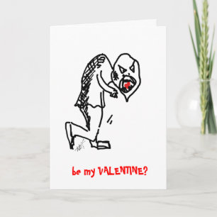 Eigor eating heart - alternative valentine holiday card