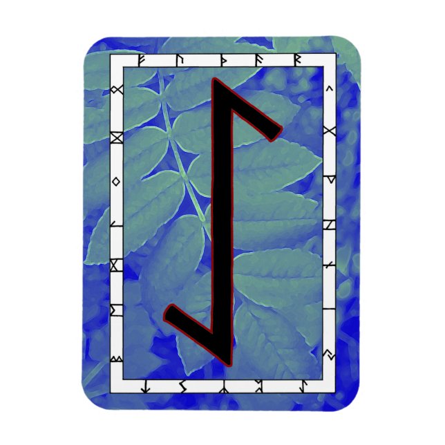 Eihwaz Viking Rune Magnet – Centred Perseverance! (Vertical)