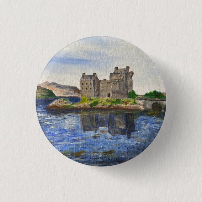 Eilean Donan Castle     3 Cm Round Badge (Front)
