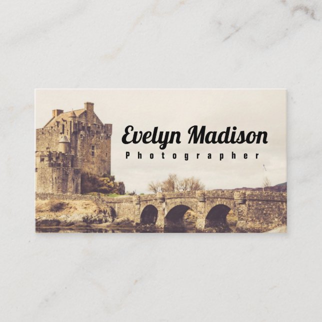 Eilean Donan Castle D45 Business Card (Front)