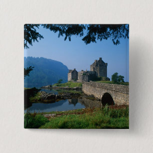 Eilean Donan Castle, Highlands, Scotland 2 15 Cm Square Badge