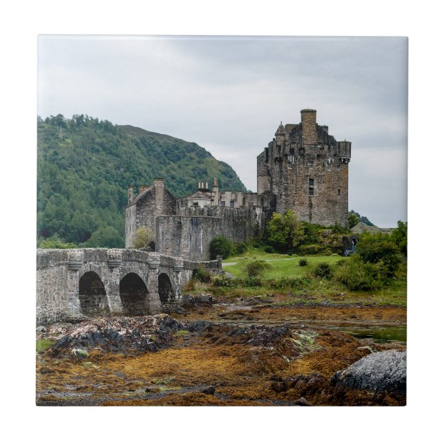 Eilean Donan Castle, Loch Duich - Scotland, UK Tile (Front)