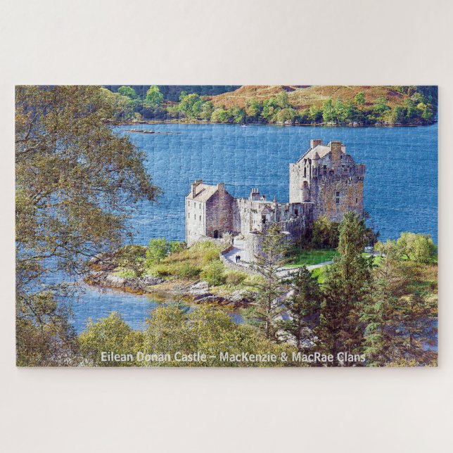 Eilean Donan Castle–Scots MacKenzie & MacRae Clans Jigsaw Puzzle (Horizontal)