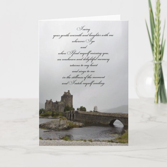 Eilean Donan Castle Thinking of You Card (Front)
