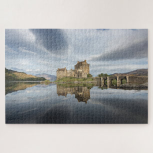 Eilean Donan Castle with reflection in Scotland Jigsaw Puzzle
