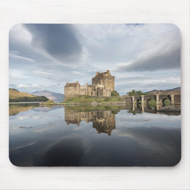 Eilean Donan Castle with reflection in Scotland Mouse Mat (Front)