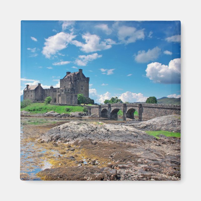 Eilean Donan square Magnet (Front)