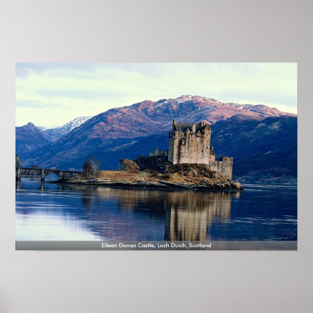 Eileen Donan Castle, Loch Duich, Scotland Poster (Front)