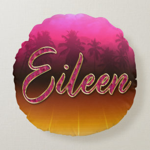 Eileen first name name golden pink cushions