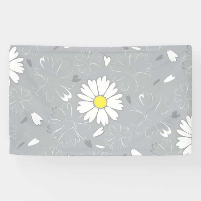Eilin's Daisy Flower Banner (Horizontal)