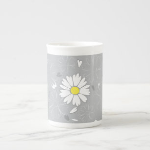 Eilin's Daisy Flower Bone China Mug