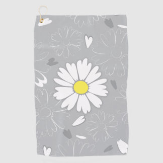 Eilin's Daisy Flower Golf Towel
