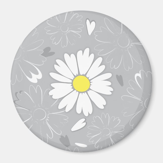 Eilin's Daisy Flower Magnet (Front)