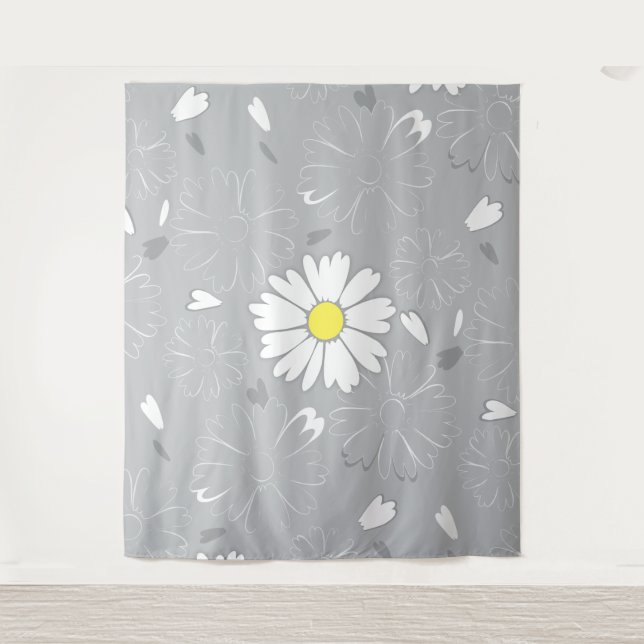 Eilin's Daisy Flower Tapestry (Front)
