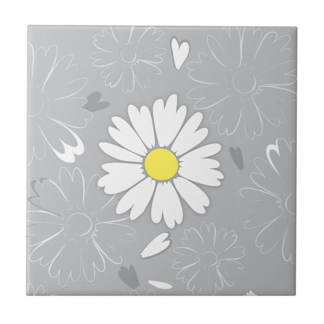 Eilin's Daisy Flower Tile (Front)