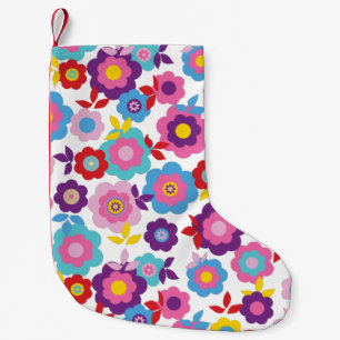 Eilin's Spring Flowers 2 Small Christmas Stocking