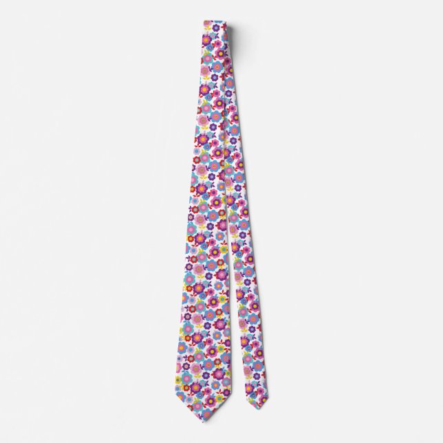 Eilin's Spring Flowers 2 Tie (Front)