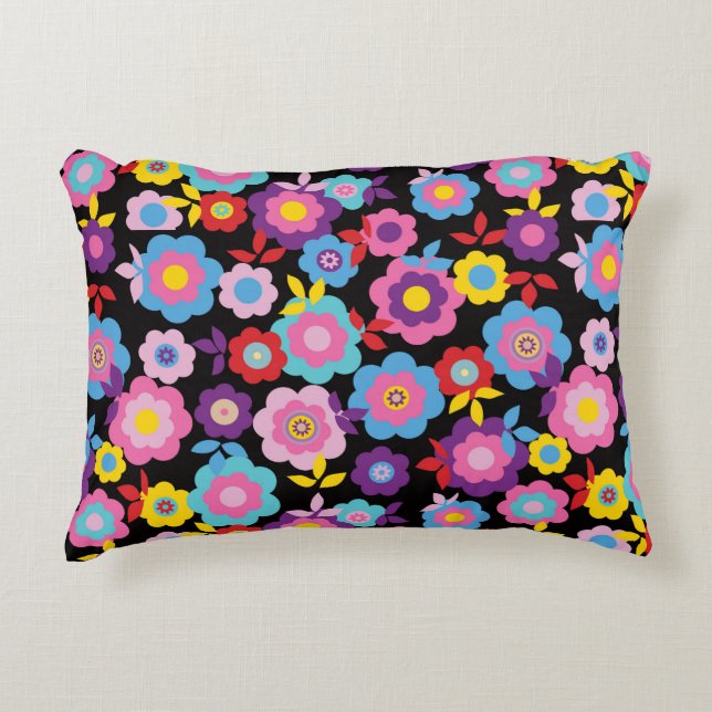 Eilin's Spring Flowers Decorative Cushion (Front)