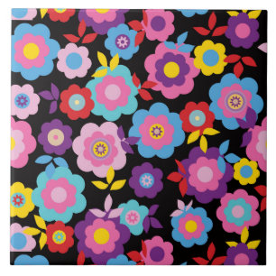 Eilin's Spring Flowers Tile
