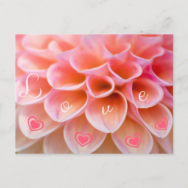 Ein blumiger Liebesgruß für Deine Liebsten Postcard (Front)