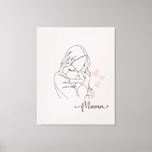 Ein danke an alle mamas canvas print
