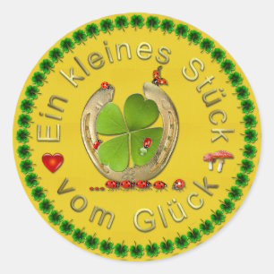 Ein Kleines Stuck Vom Gluck Classic Round Sticker