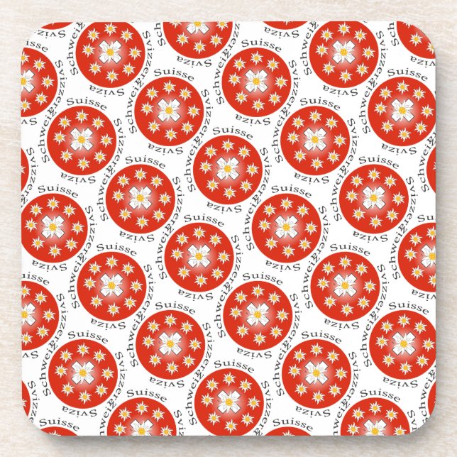 Ein Untersetzer für echten schweizer Patrioten Coaster (Front)