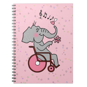 Ein verliebter Rollstuhlelefant Notebook