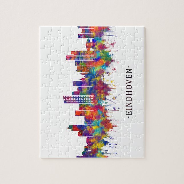 Eindhoven Netherlands Skyline Jigsaw Puzzle (Vertical)