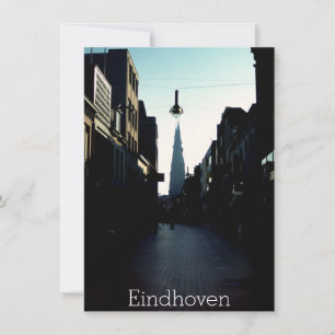 Eindhoven street & Catharinakerk, Netherlands card