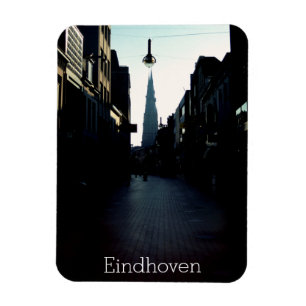 Eindhoven street & Catharinakerk, Netherlands Magnet