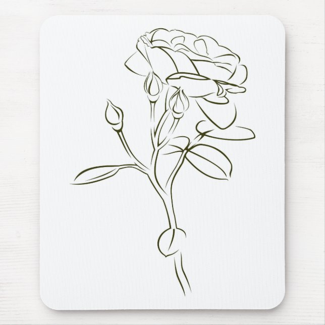 Eine Rose für die Liebste.... Mouse Mat (Front)