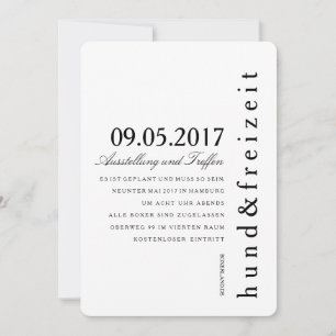 Einladungskarten puristisch invitation