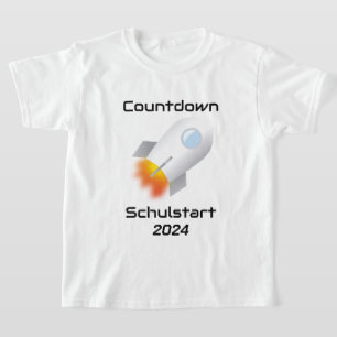 Einschulung - Countdown Schulstart - Rakete  T-Shirt
