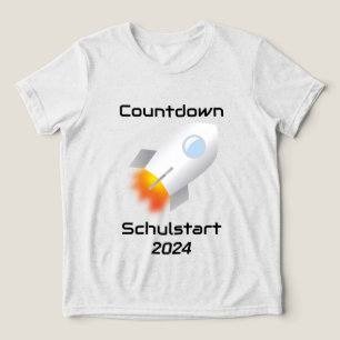 Einschulung - Countdown Schulstart - Rakete Tri-Blend Shirt