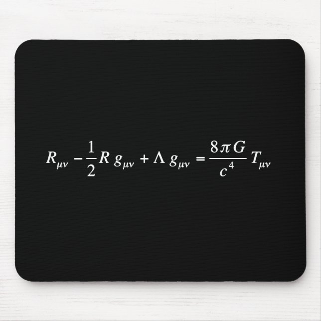 Einstein field equation of general relativity mouse mat (Front)