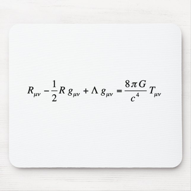 Einstein field equation of general relativity mouse mat (Front)