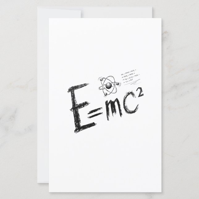  Einstein's Theory of Relativity. Formula (Front)